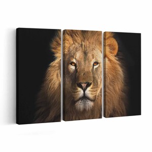 Lion Canvas print || Lion Wall Art || Lion Poster || Lion home decor || Lion Print