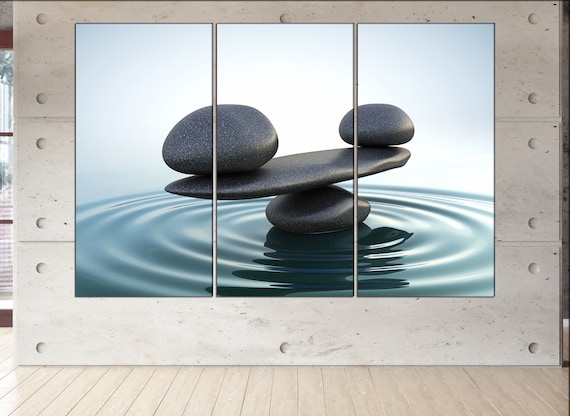 Zen Stones Canvas Wall Art Zen Stones Canvas Wall Art Art Etsy
