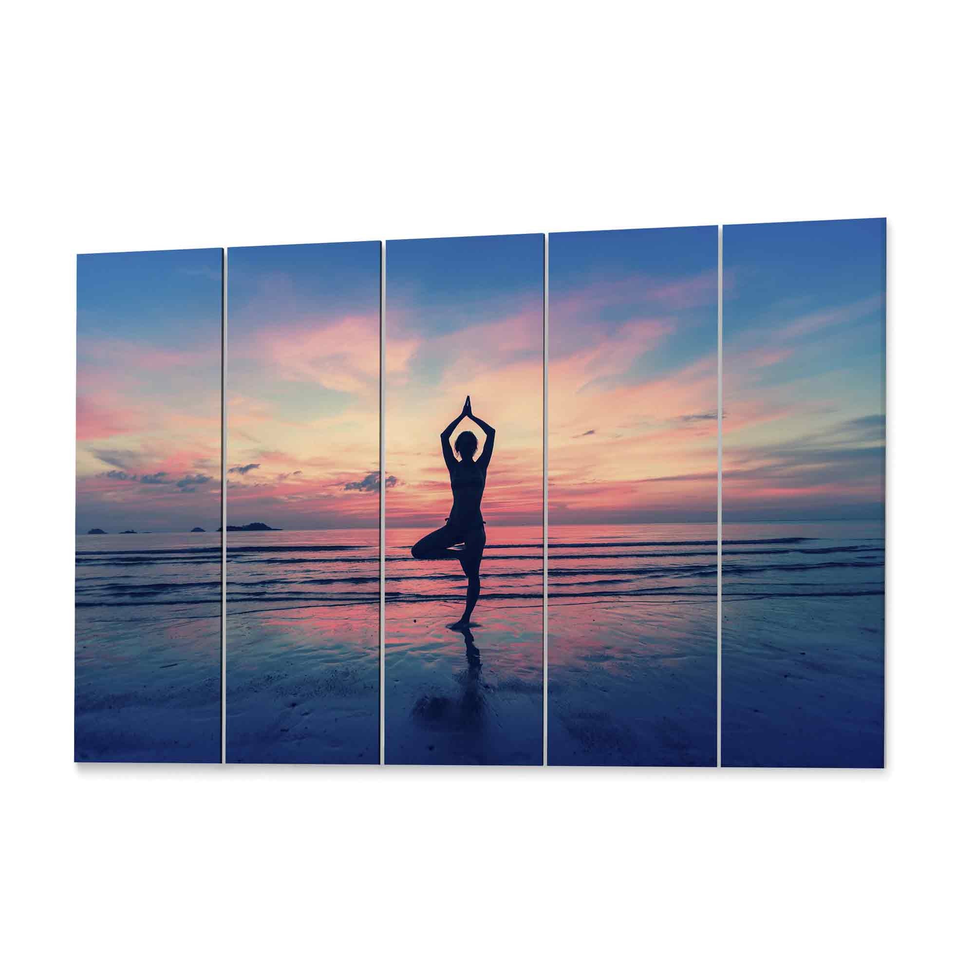 Yoga Pose Canvas Print Yoga Pose Wall Art Multiple Sizes Etsy