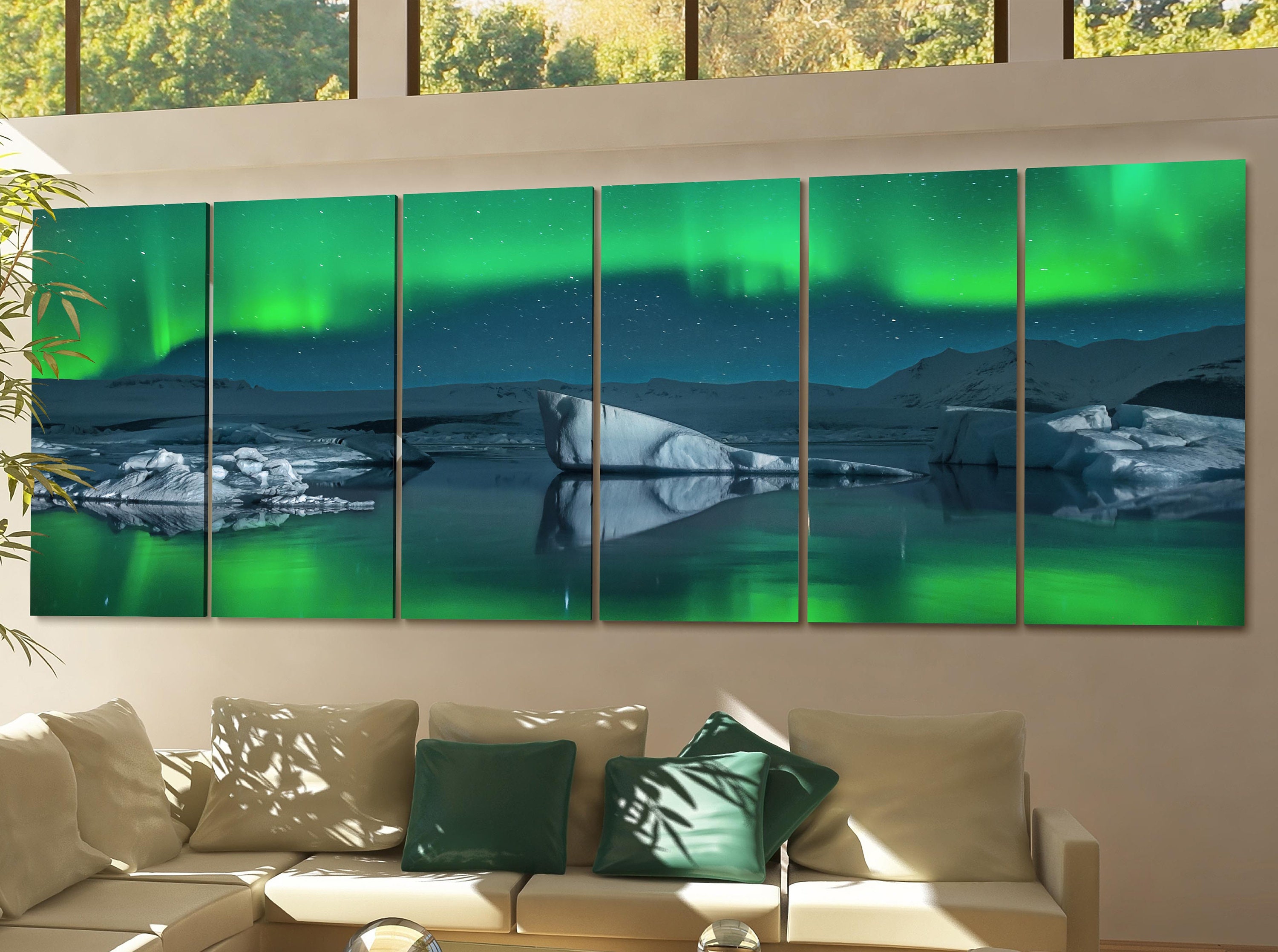 Northern Lights Canvas Wall Art Northern Lights Canvas Art Etsy