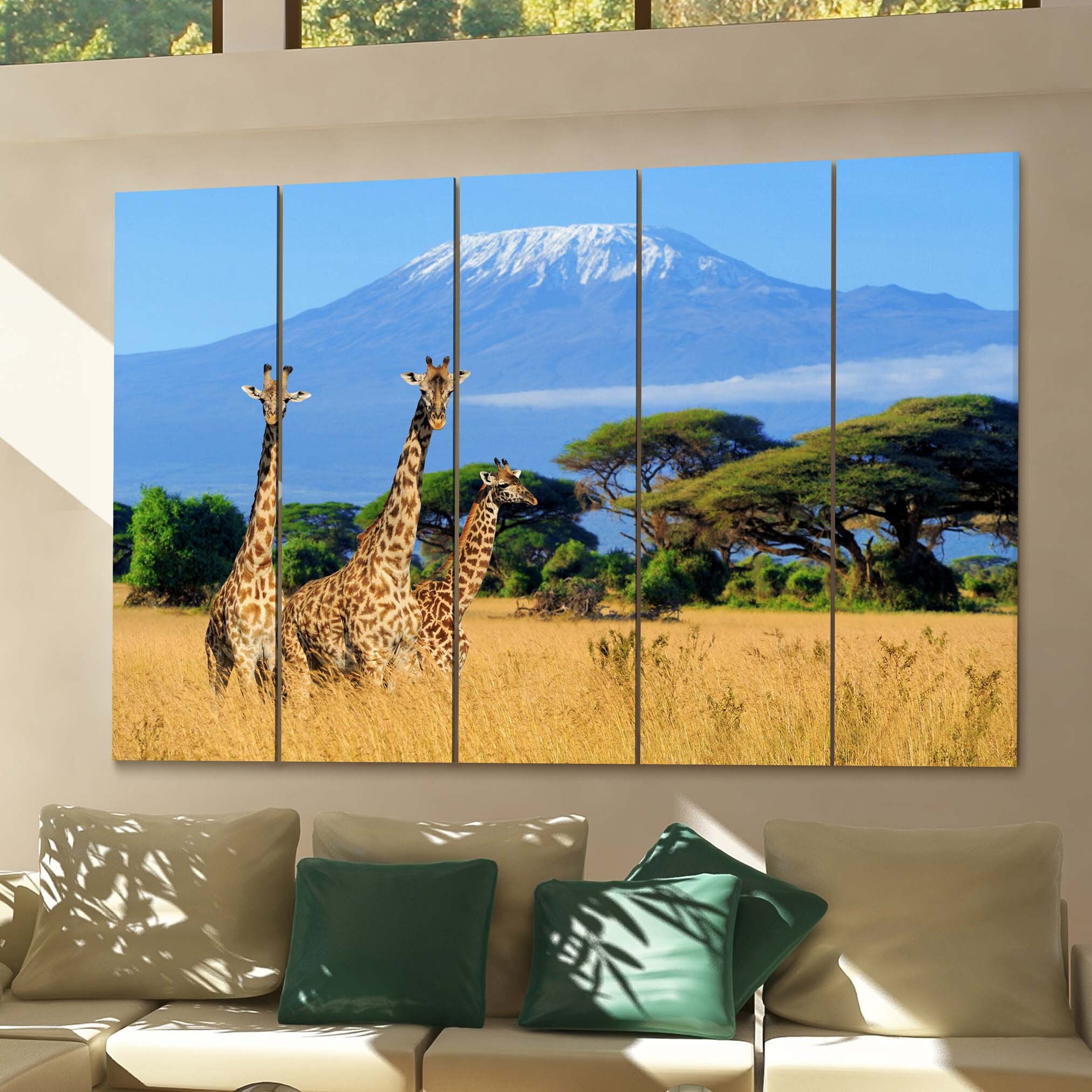 Giraffe Wall Art Canvas Giraffe Canvas Print Multiple Sizes Etsy