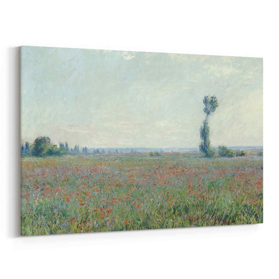 Champ De Coquelicots Claude Monet Canvas Print Champ De Etsy