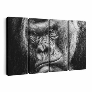 Gorilla Canvas Print Gorilla Wall Art Gorilla Poster - Etsy