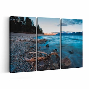 Pend Oreille Lake wall art | Canvas or Poster Print (framed) | Color / Black & White