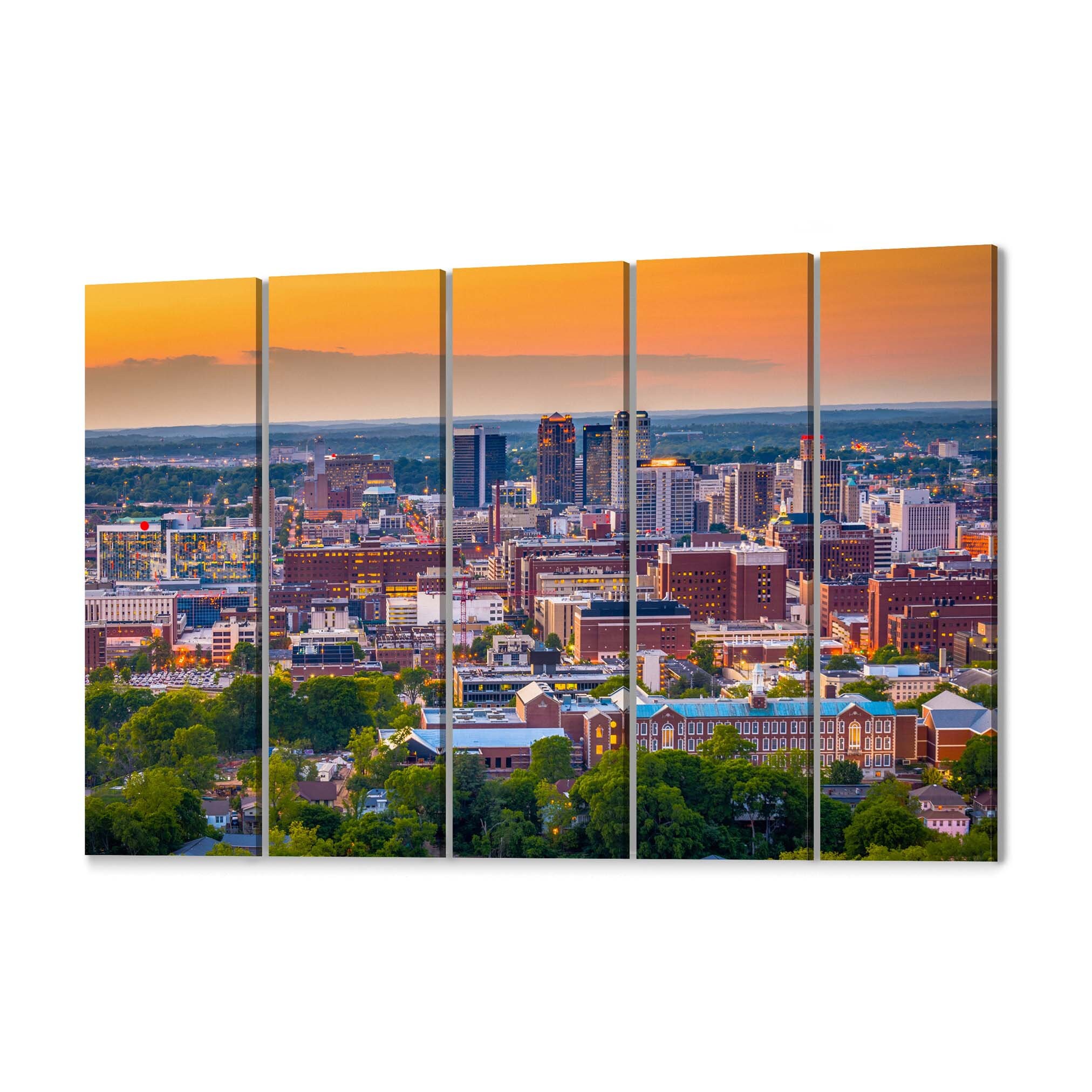 Birmingham Canvas Print Birmingham Wall Art Canvas Alabama Etsy