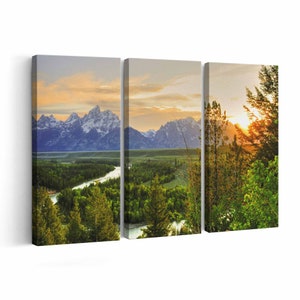 Grand Teton Canvas print || Grand Teton Wall Art || Grand Teton Poster || Grand Teton home decor || Grand Teton Print