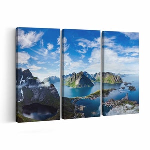 Norway Mountains Canvas print || Norway Mountains Wall Art || Norway Mountains Poster || Norway Mountains home decor || Norway Mountains Pri