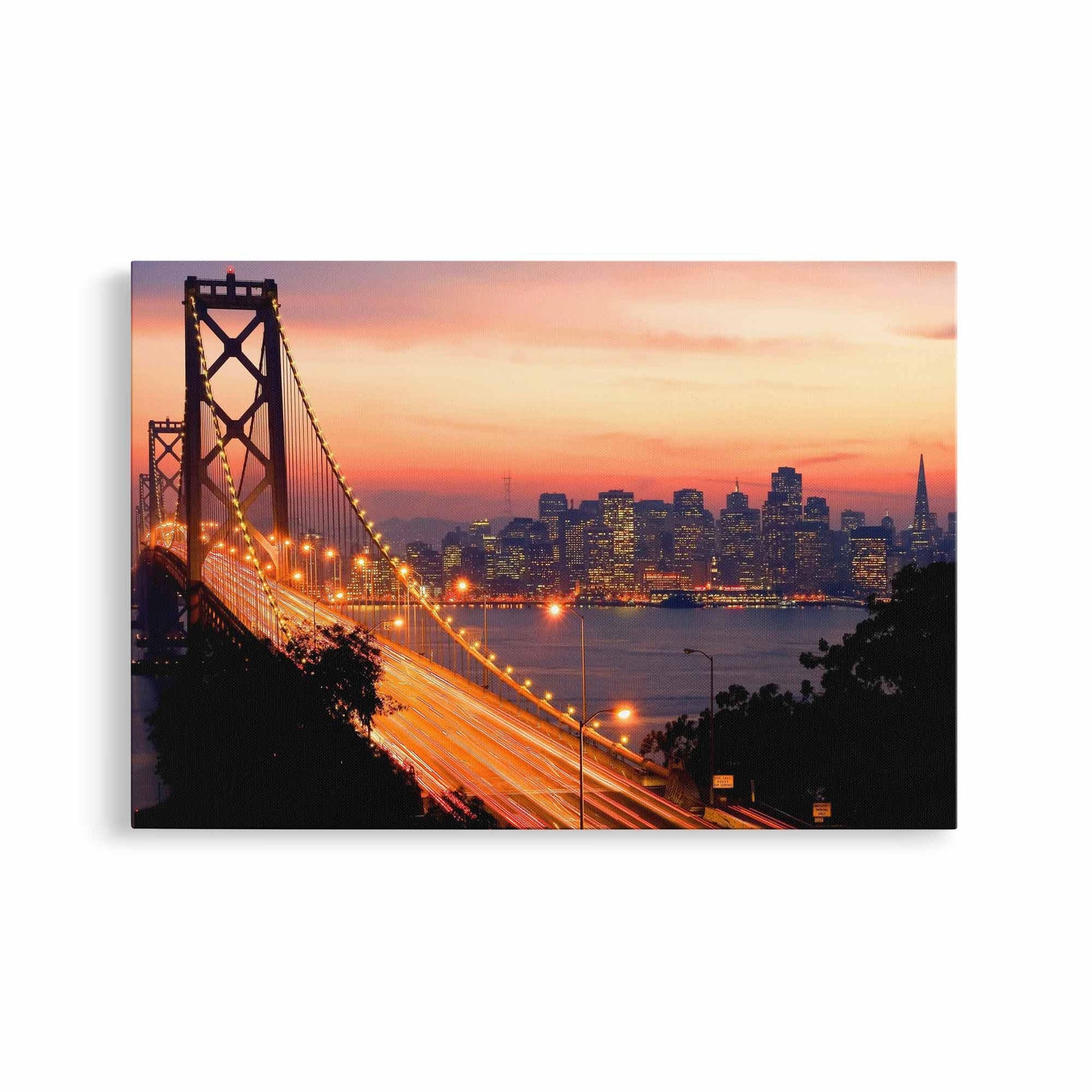 San Francisco Skyline Wall Art Canvas San Francisco Canvas Etsy