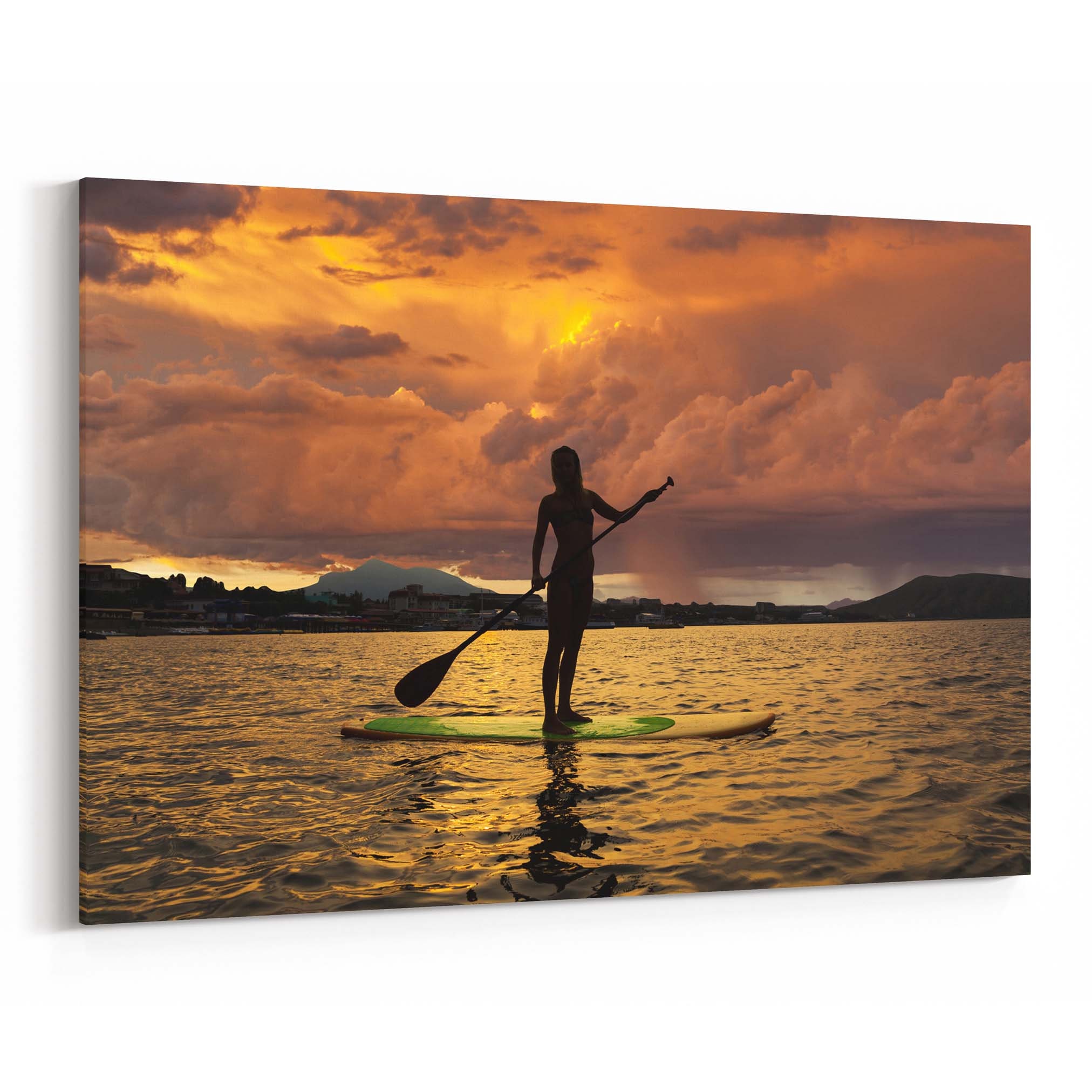 Paddle Board Canvas Print Paddle Board Wall Art Canvas Etsy