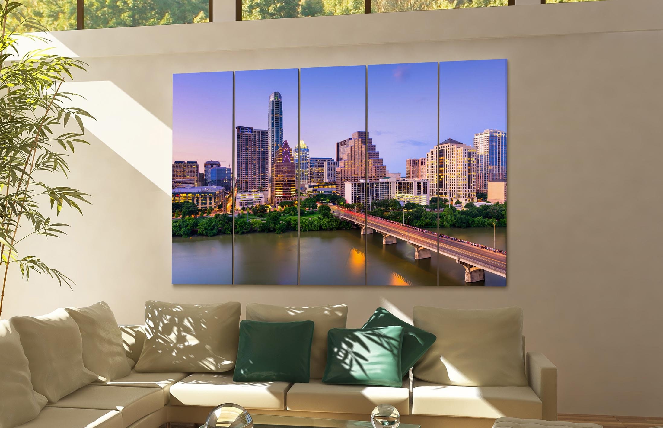 Austin Canvas Print Austin Wall Art Canvas Texas Multiple Etsy