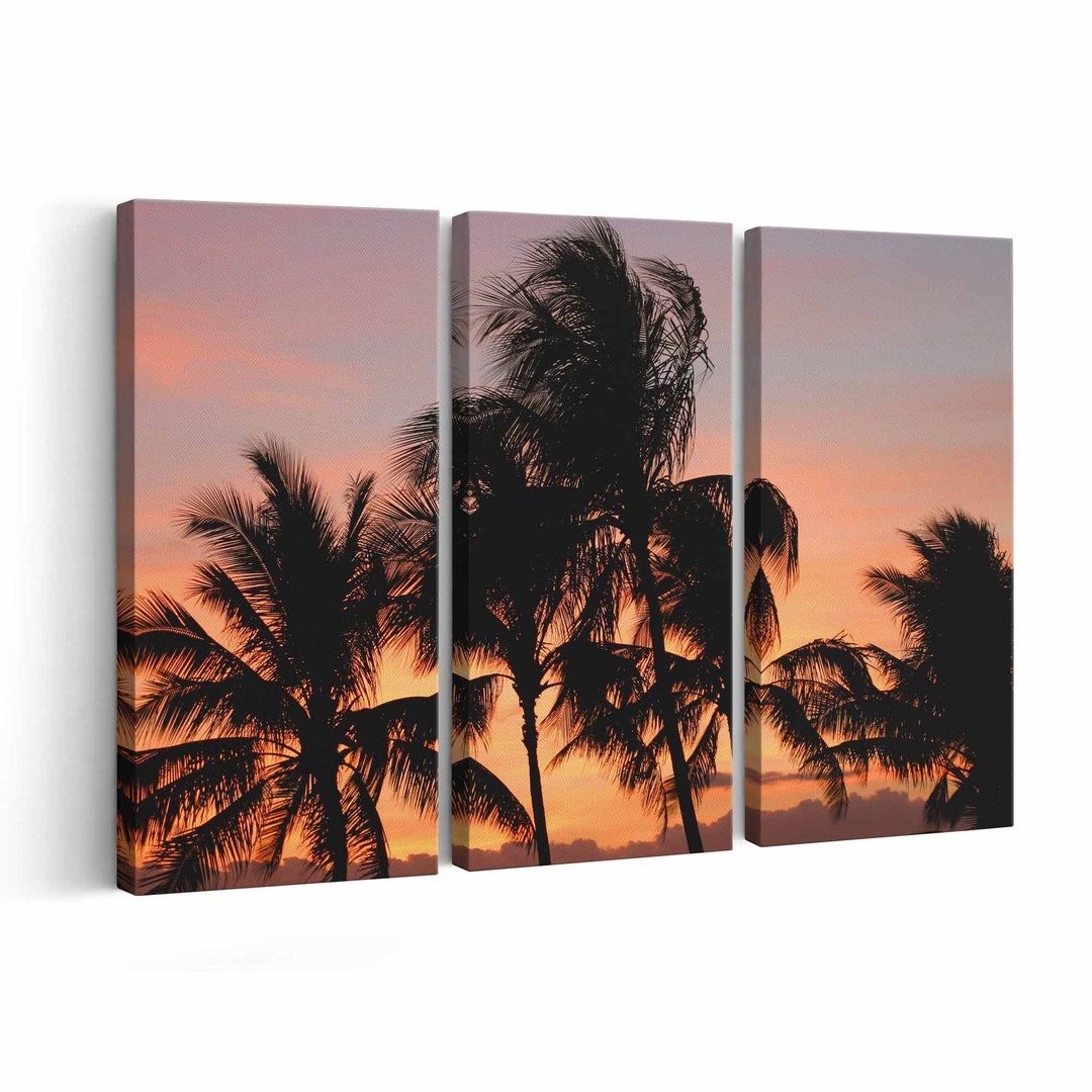 Palm Trees Canvas Print Palm Trees Wall Art Palm Trees Poster Palm