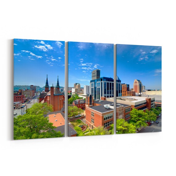 Birmingham Skyline Canvas Birmingham Canvas Wall Art Alabama Etsy