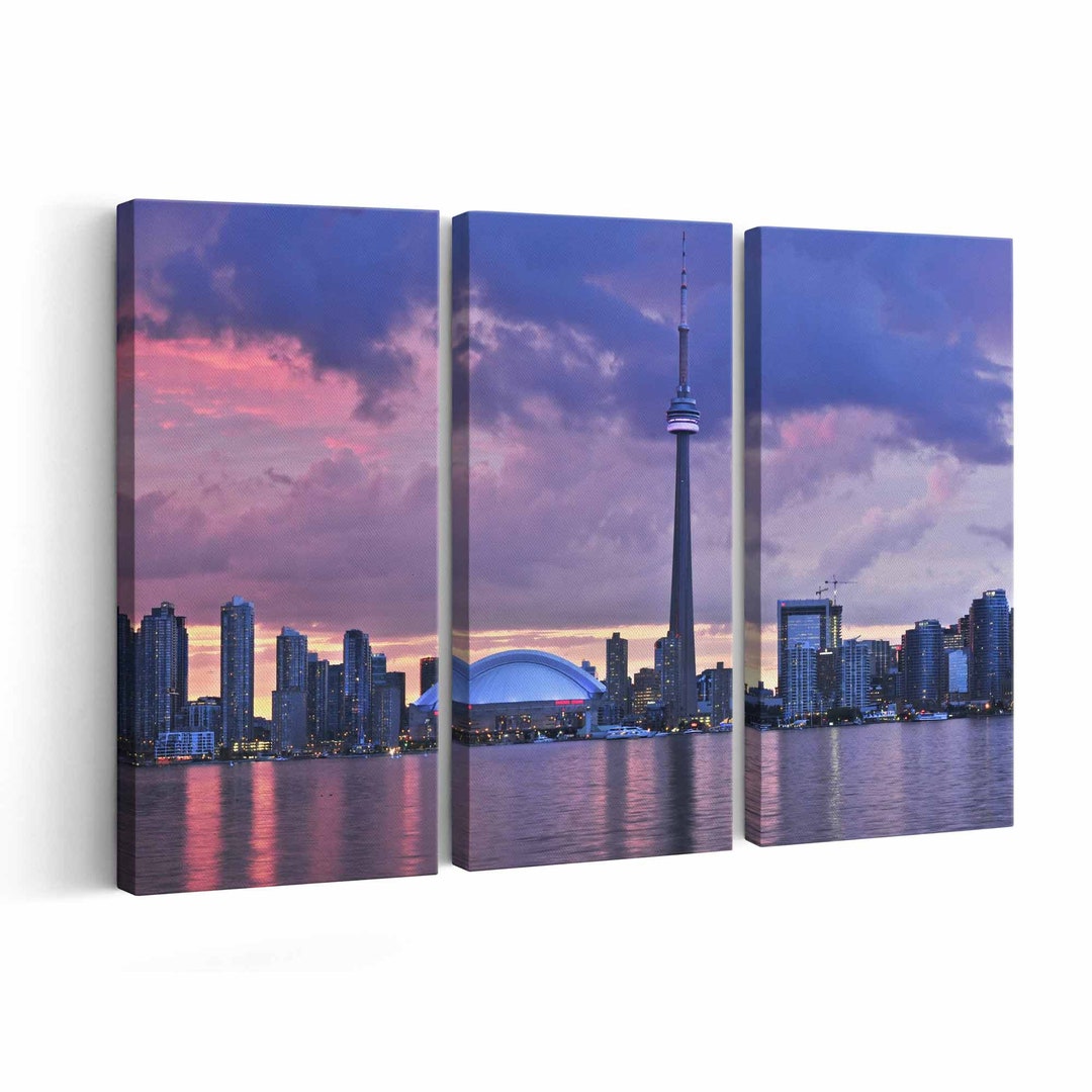 Toronto Skyline Canvas Print Toronto Skyline Wall Art Toronto Skyline