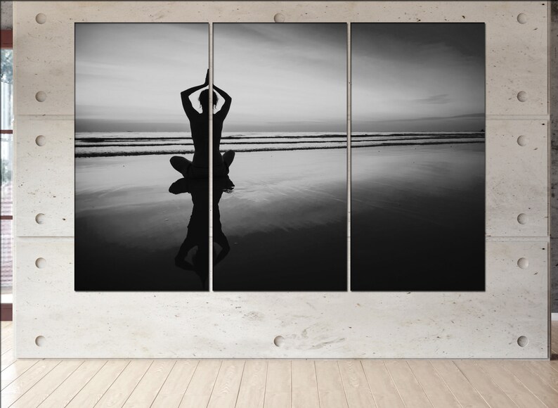 Yoga Canvas Wall Art Yoga Canvas Wall Art Art Yoga Wall Etsy