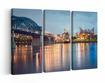 Chattanooga Skyline Canvas print || Chattanooga Skyline Wall Art || Chattanooga Skyline Poster || Chattanooga Skyline home decor || Chattano