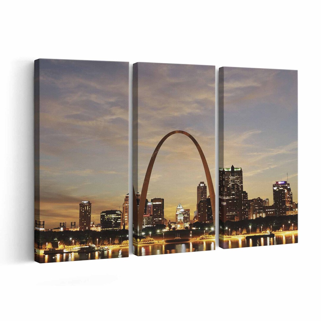 St. Louis Skyline Canvas Print St. Louis Skyline Wall Art St. Louis Skyline Poster St. Louis