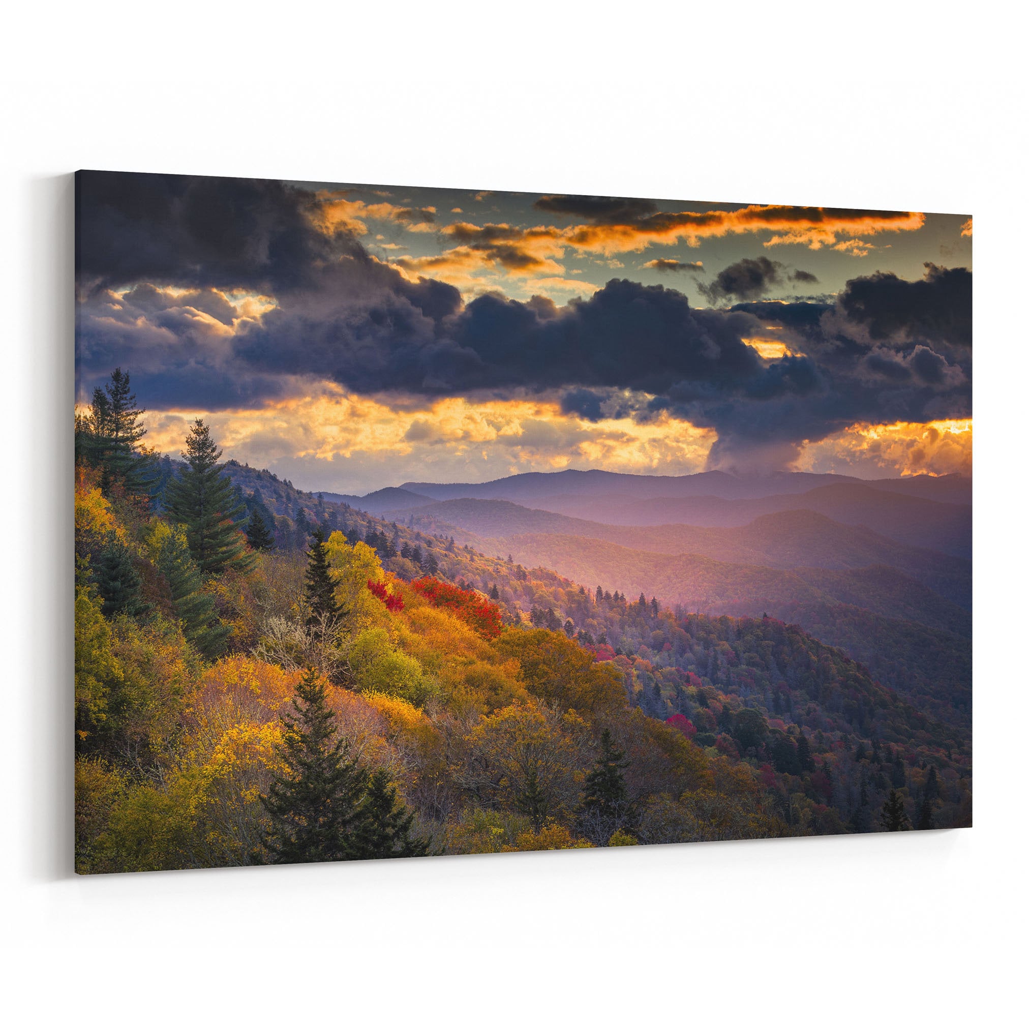 Great Smoky Mountains Canvas Print Great Smoky Mountains Wall | Etsy