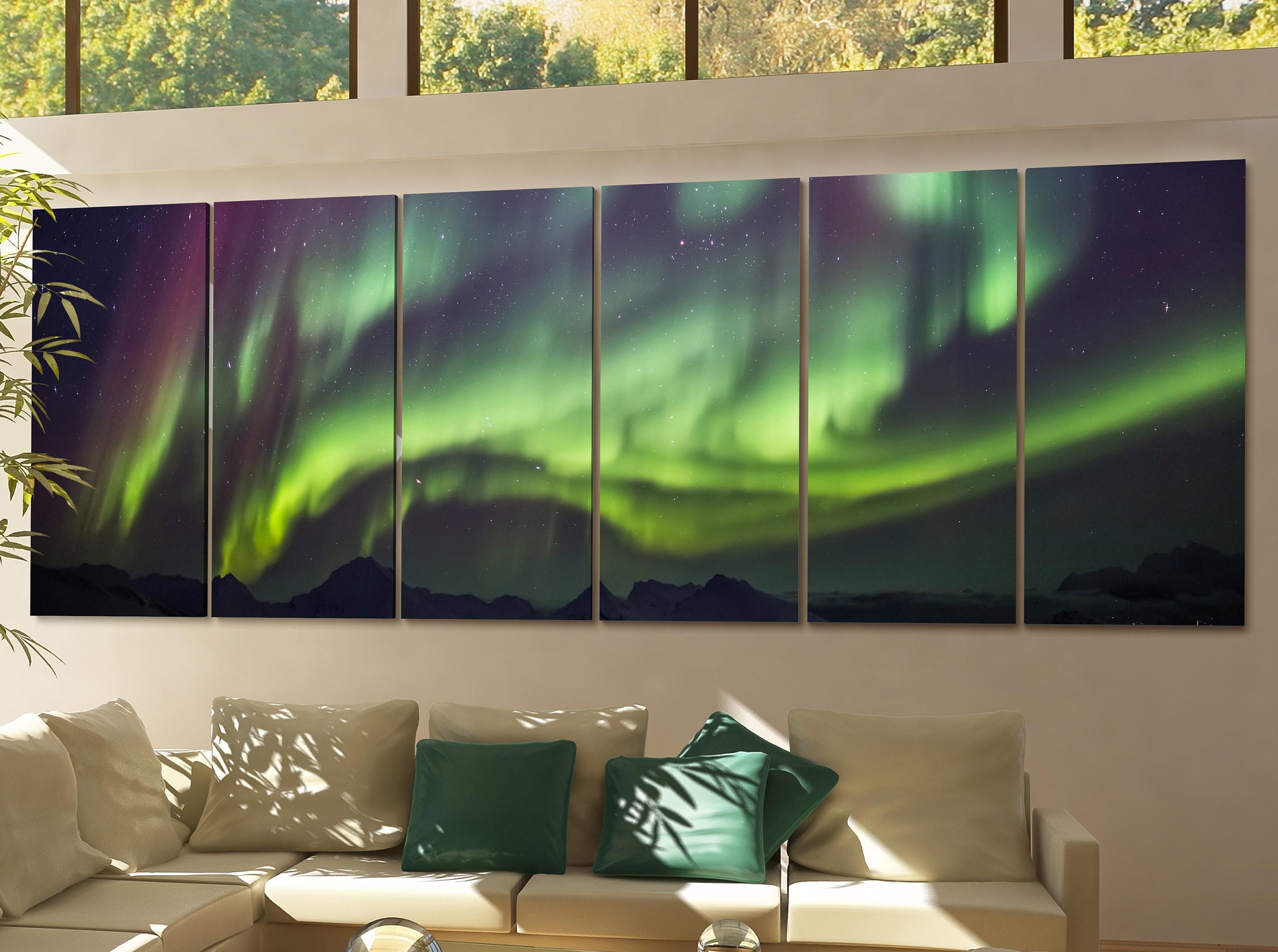 Northern Lights Canvas Northern Lights Canvas Print Multiple Etsy