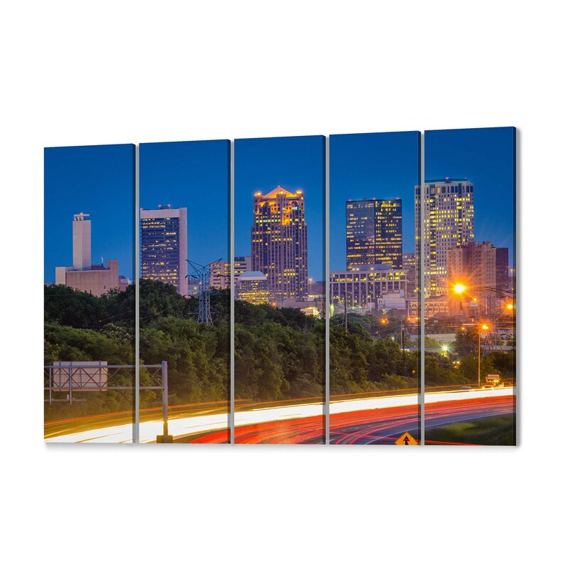Birmingham Skyline Wall Art Canvas Birmingham Canvas Print Etsy