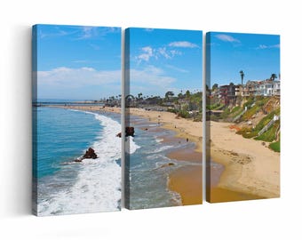 Newport Beach Skyline wall art | Canvas or Poster Print (framed) | Color / Black-White