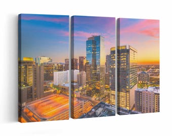 Phoenix Skyline wall art | Canvas or Poster Print (framed) | Color / Black-White