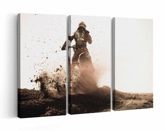 Motocross Canvas print || Motocross Wall Art || Motocross Poster || Motocross home decor || Motocross Print