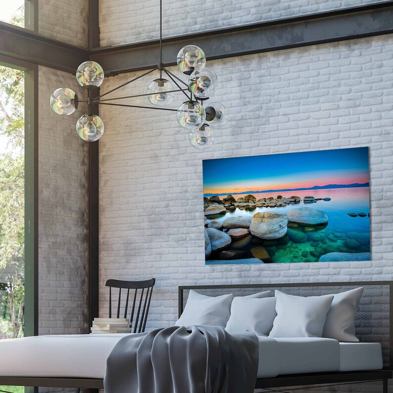 Lake Tahoe Wall Art Canvas Lake Tahoe Canvas Print Multiple | Etsy