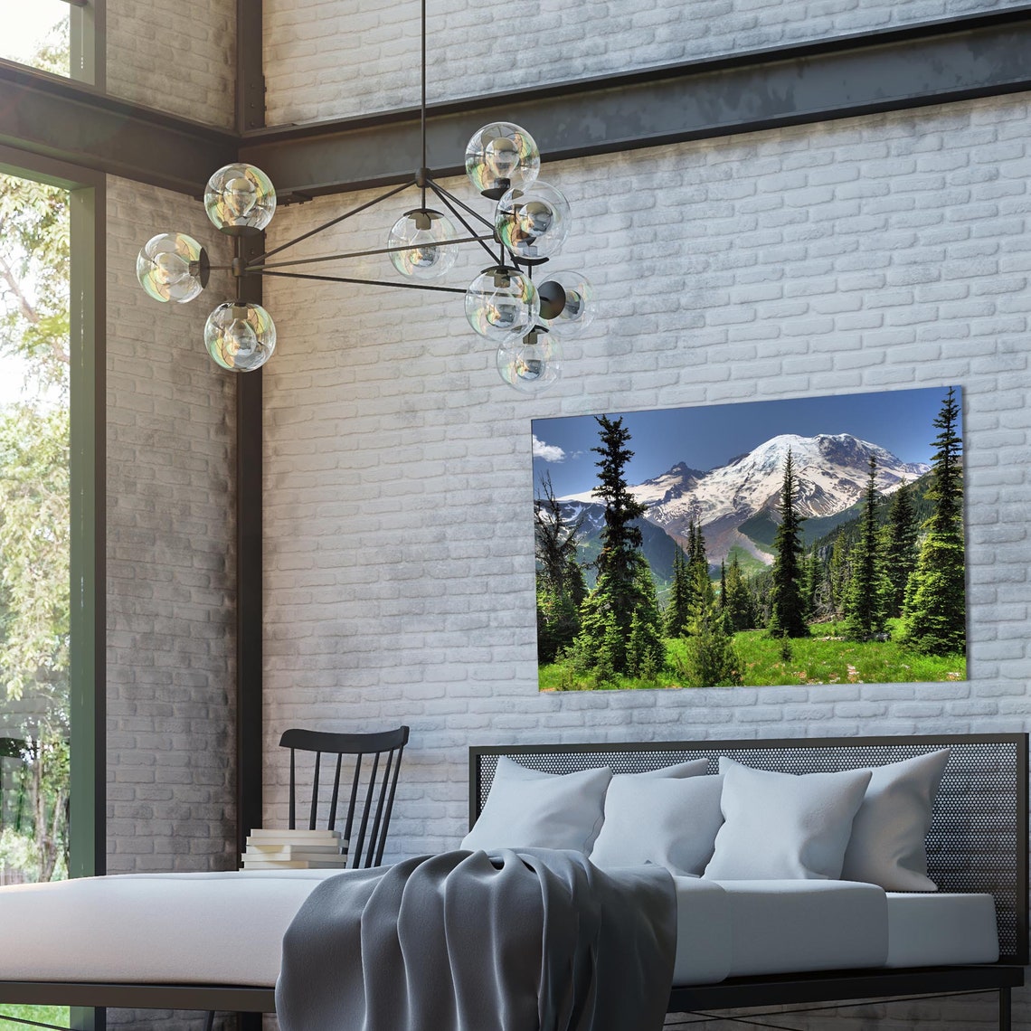Mt. Rainier Canvas Print Mt. Rainier Wall Art Canvas Multiple Etsy