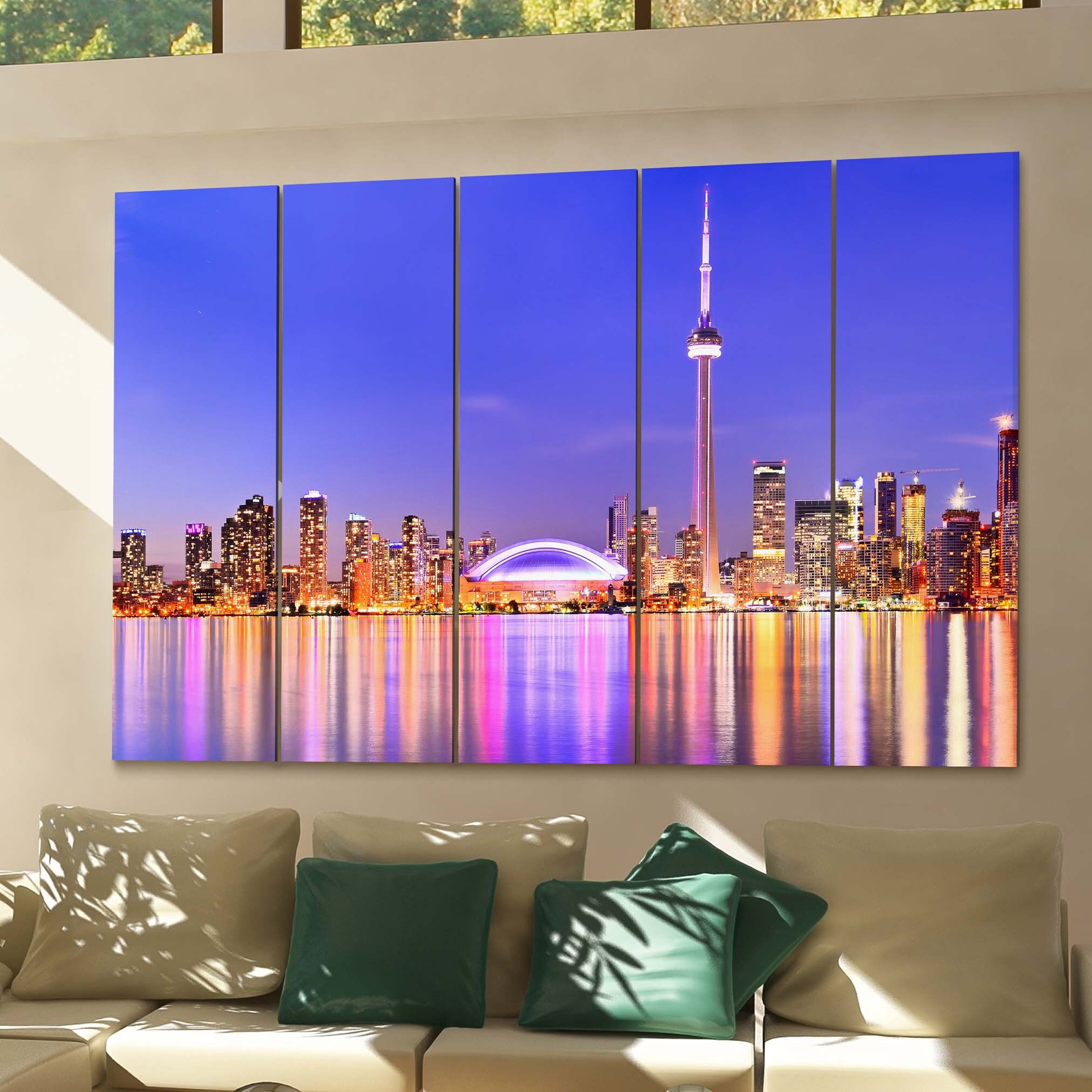 Toronto Skyline Wall Art Canvas Toronto Canvas Print Multiple Etsy