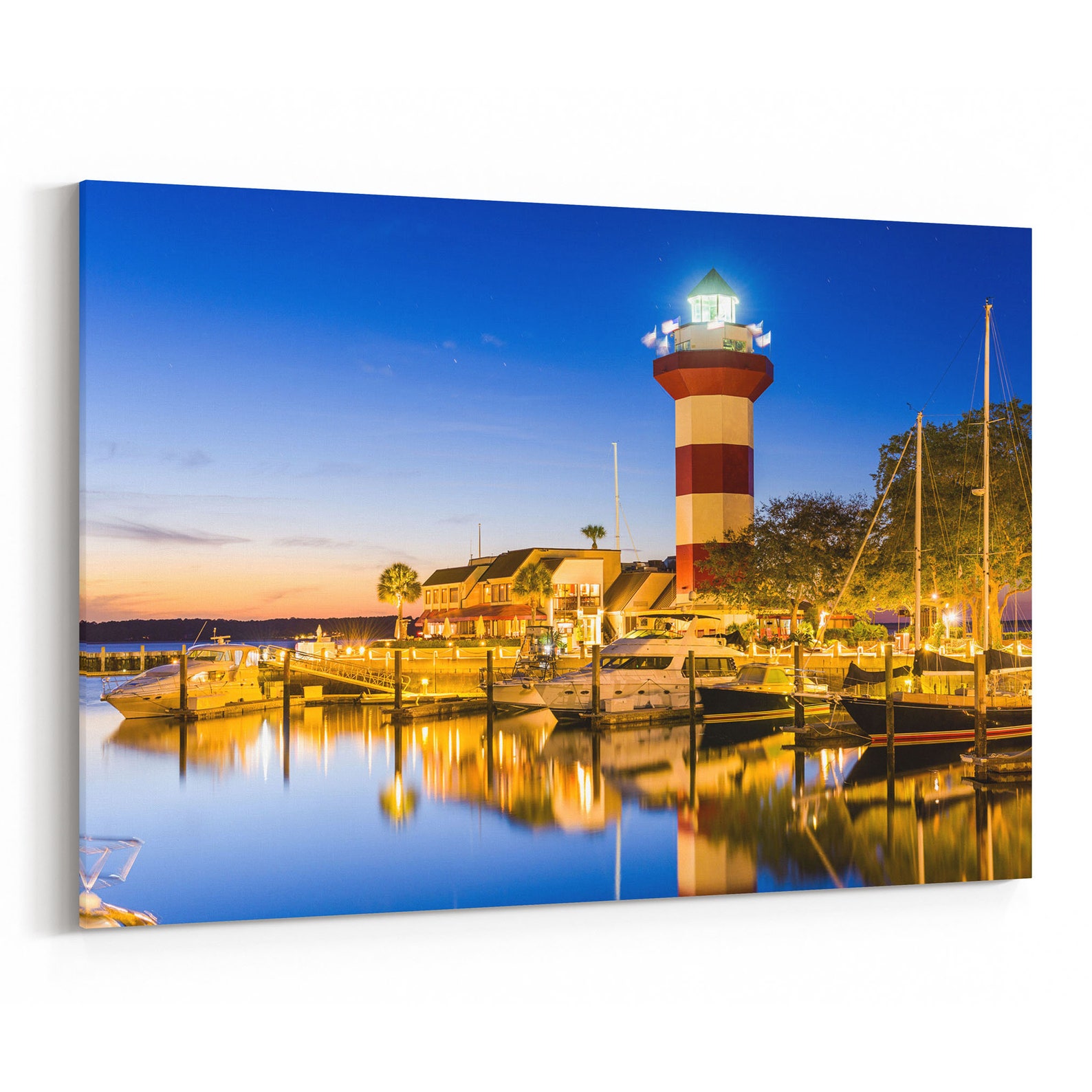 Hilton Head Skyline Wall Art Hilton Head Canvas Print South Etsy