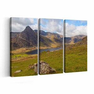 The Triangular Peak of Tryfan | Canvas or Poster Print | Color / Black & White