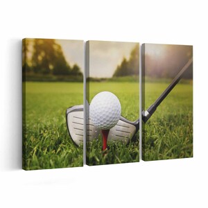 Golfing Canvas print || Golfing Wall Art || Golfing Poster || Golfing home decor || Golfing Print