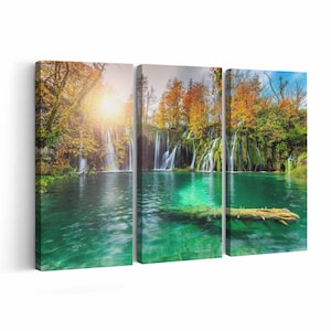 Waterfalls in Croatia Canvas print || Waterfalls in Croatia Wall Art || Waterfalls in Croatia Poster || Waterfalls in Croatia home decor ||