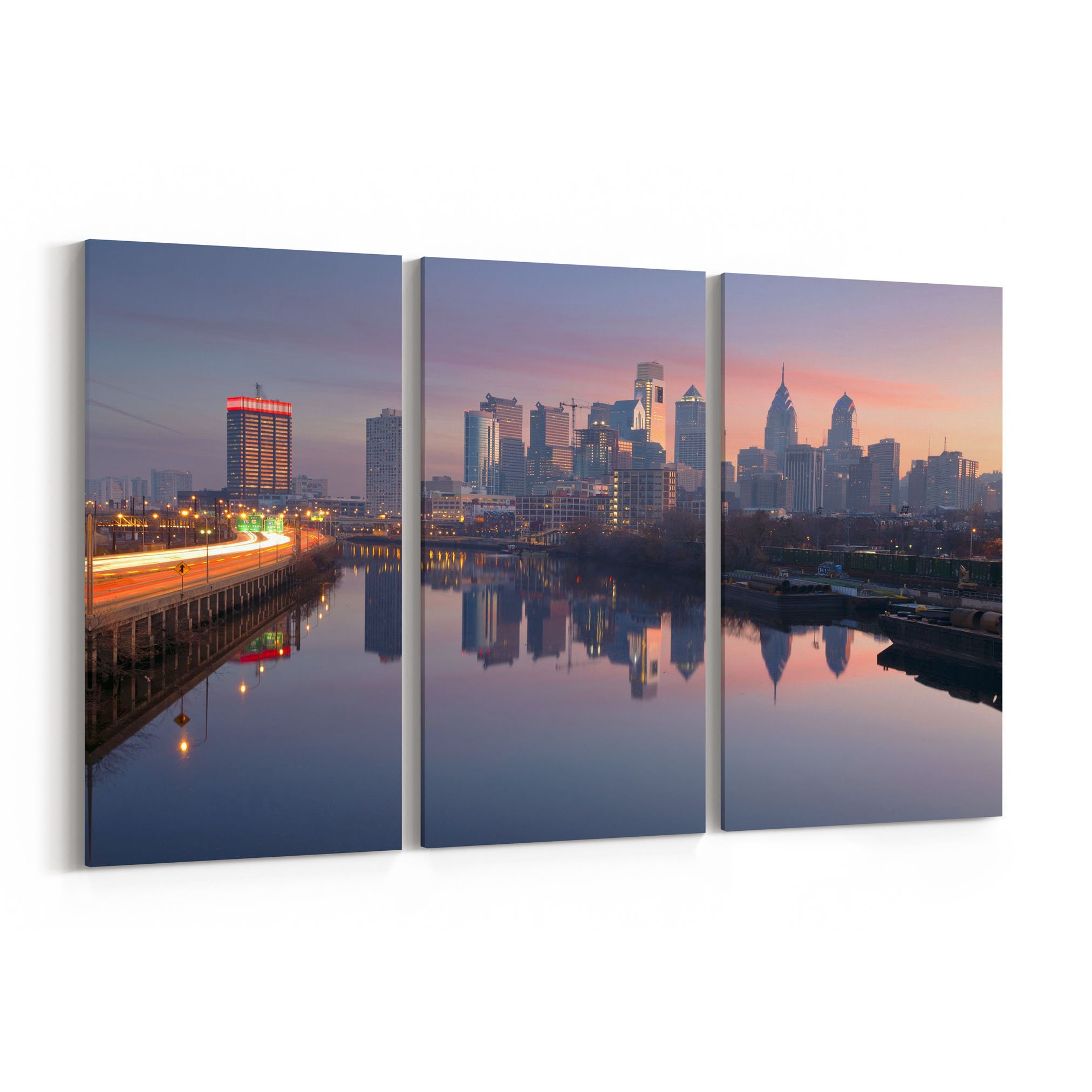 Philadelphia Skyline Wall Art Canvas Multiple