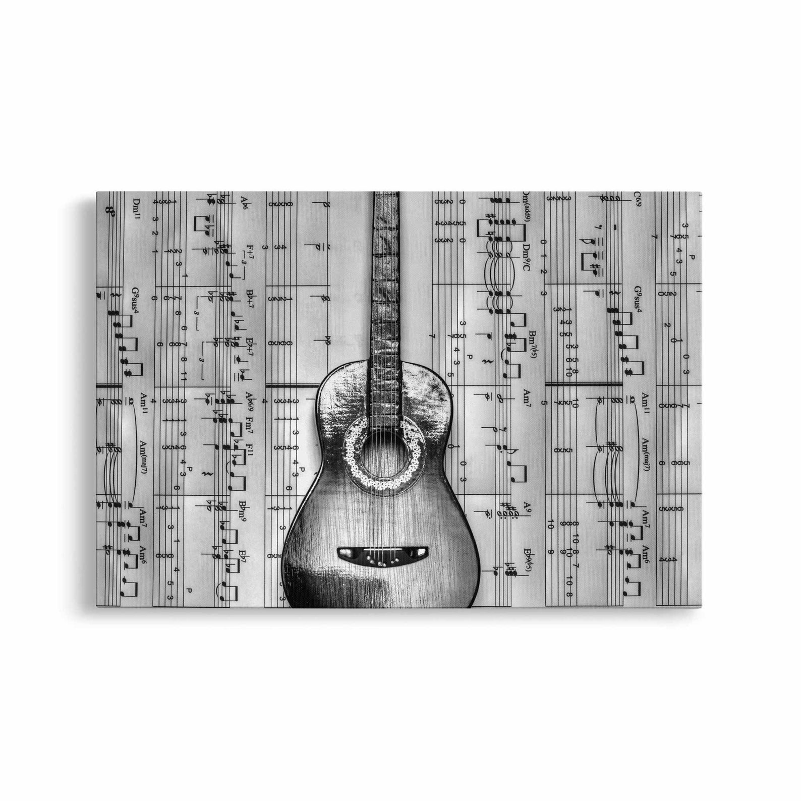 Guitar Canvas Print Guitar Wall Art Guitar Poster Etsy