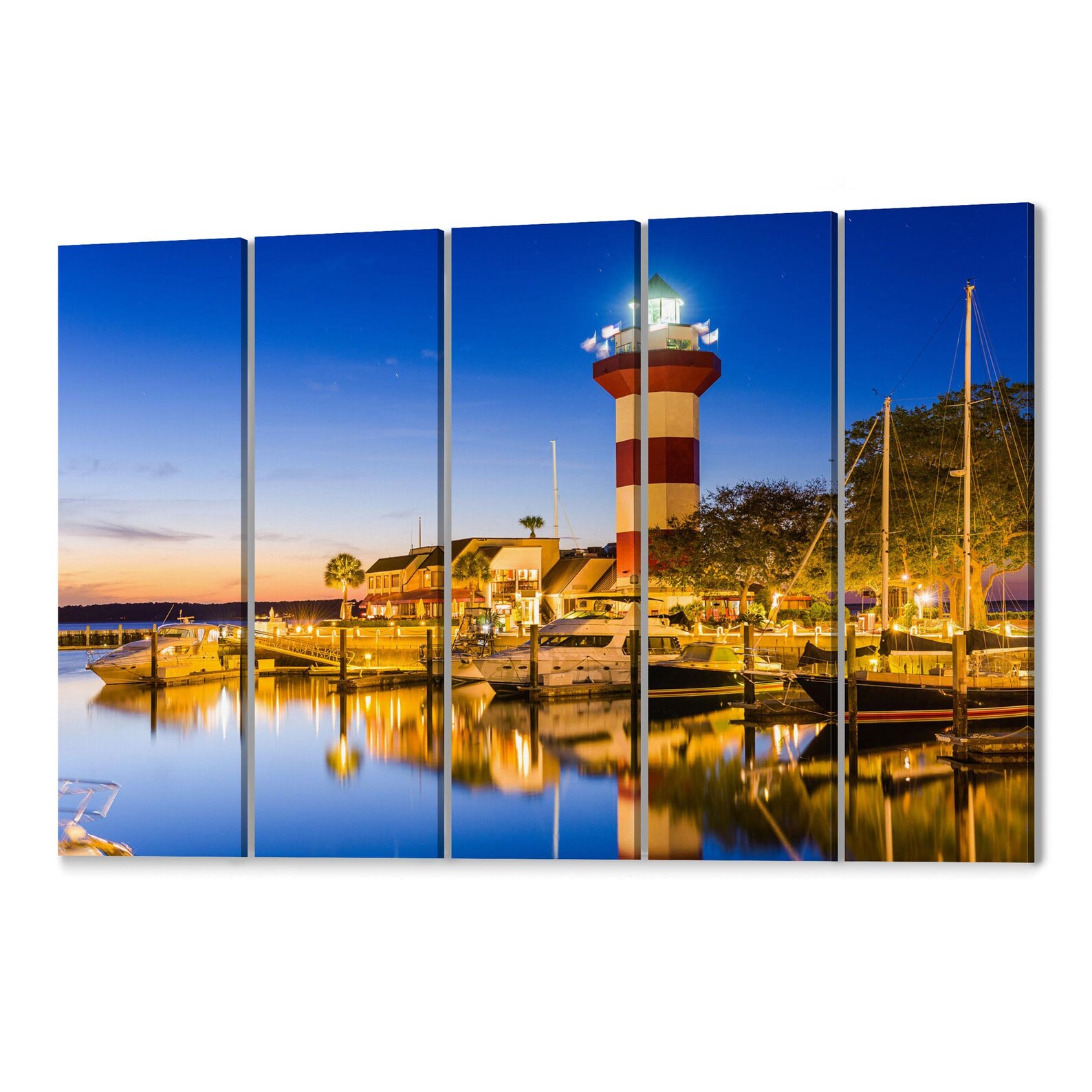 Hilton Head Skyline Wall Art Hilton Head Canvas Print South Etsy