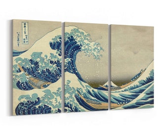 The Great Wave off Kanagawa Canvas Print - The Great Wave off Kanagawa Wall Art - The Great Wave off Kanagawa Wall Decor - By Hokusai