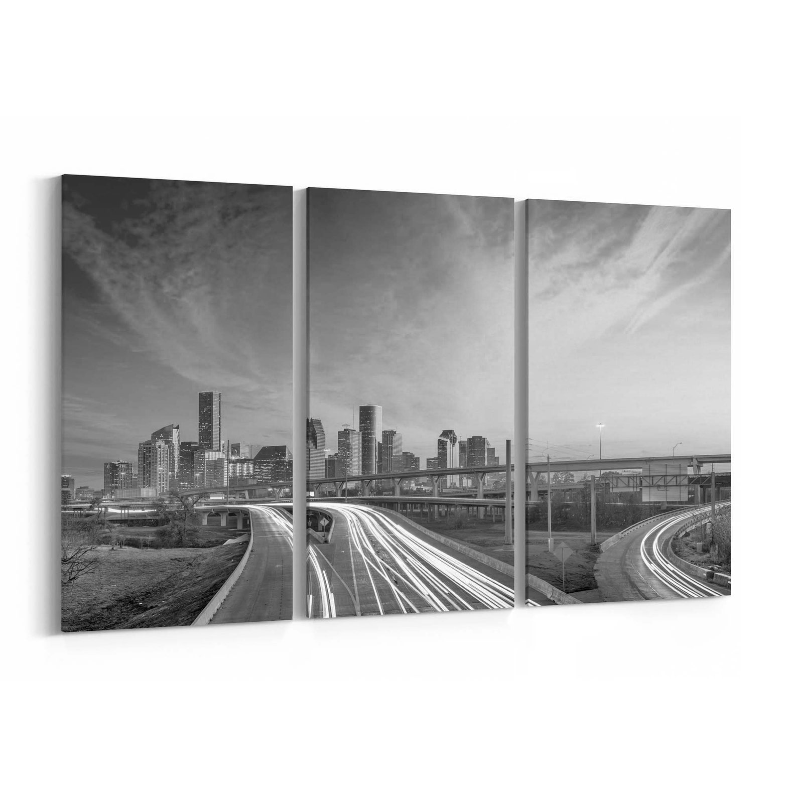 Houston Skyline Wall Art Houston Canvas Print Texas Multiple Etsy