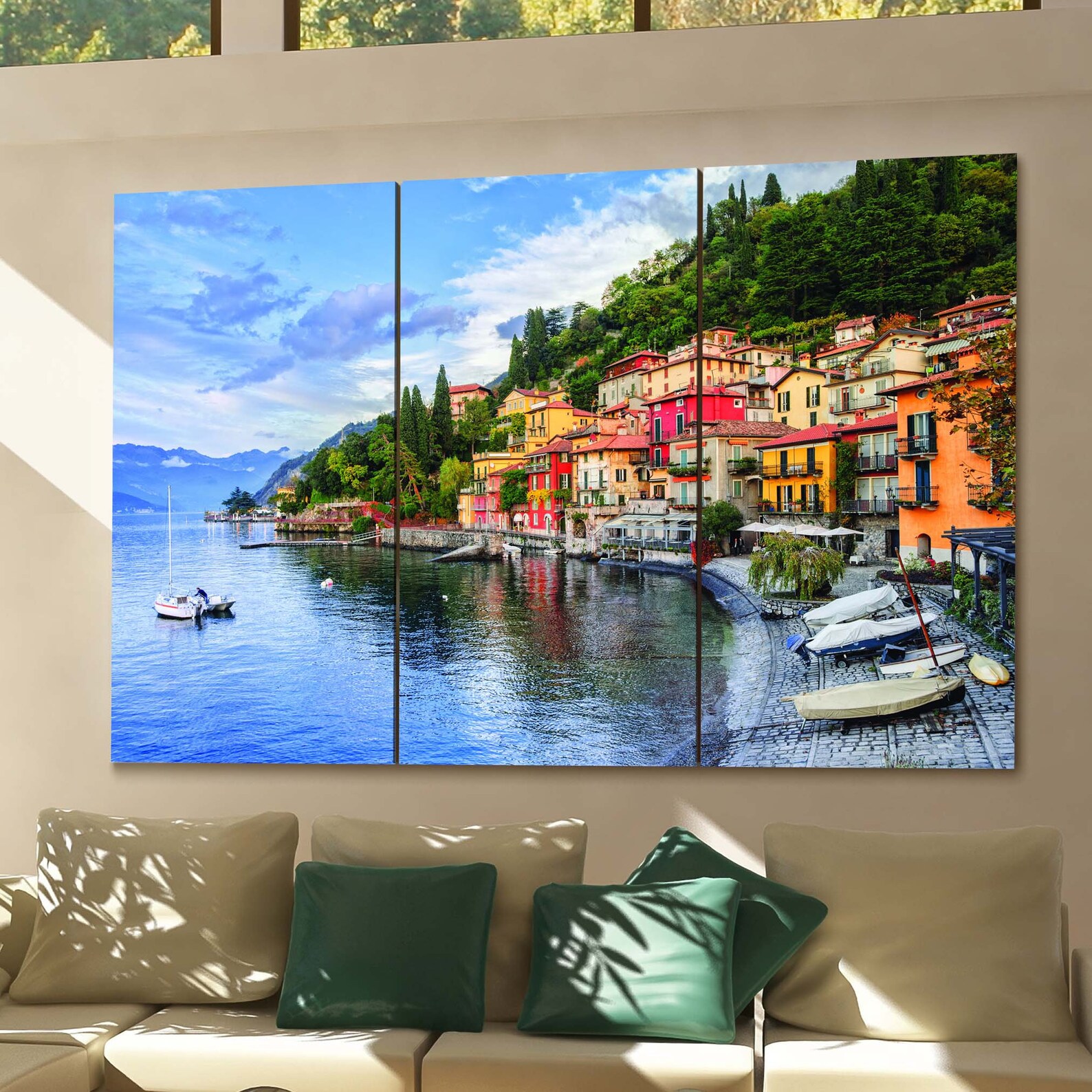 Como Lake Canvas Print Como Lake Wall Art Canvas Italy | Etsy