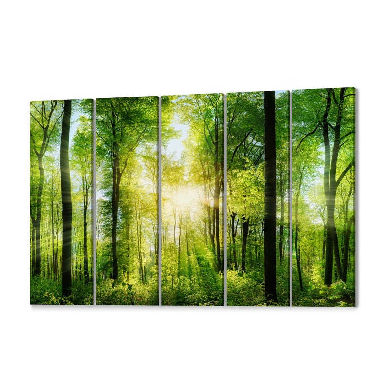 Forest Wall Art Canvas Forest Canvas Print Multiple Sizes Etsy