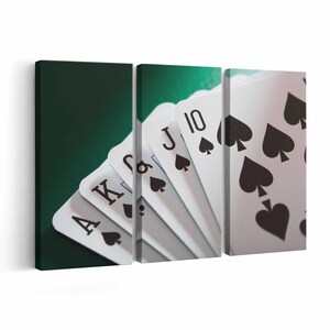 Poker Cards Canvas print || Poker Cards Wall Art || Poker Cards Poster || Poker Cards home decor || Poker Cards Print