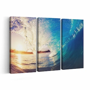 Ocean Wave Canvas print || Ocean Wave Wall Art || Ocean Wave Poster || Ocean Wave home decor || Ocean Wave Print
