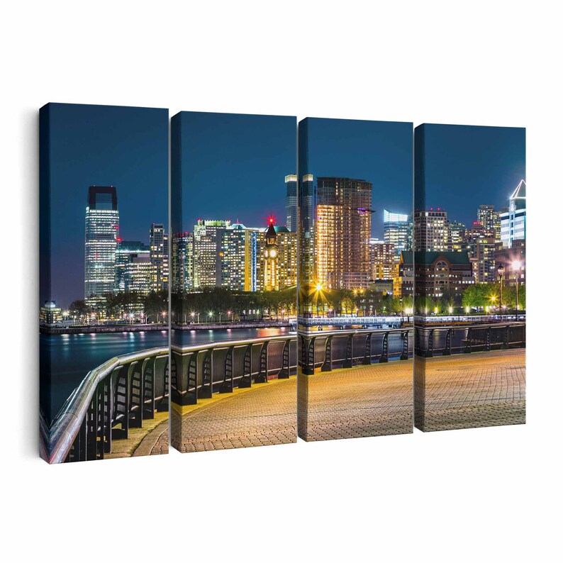 Jersey City Canvas Print Jersey City Wall Art Canvas Multiple Etsy