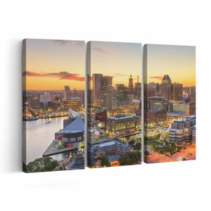 Baltimore Canvas print || Baltimore Wall Art || Baltimore Poster || Baltimore home decor || Baltimore Print