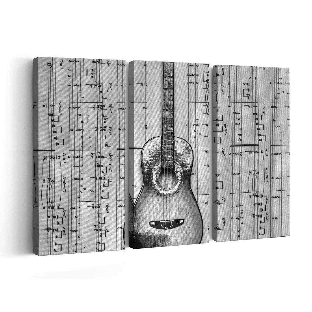 Guitar Canvas Print Guitar Wall Art Guitar Poster Guitar Home Decor Guitar Print Etsy