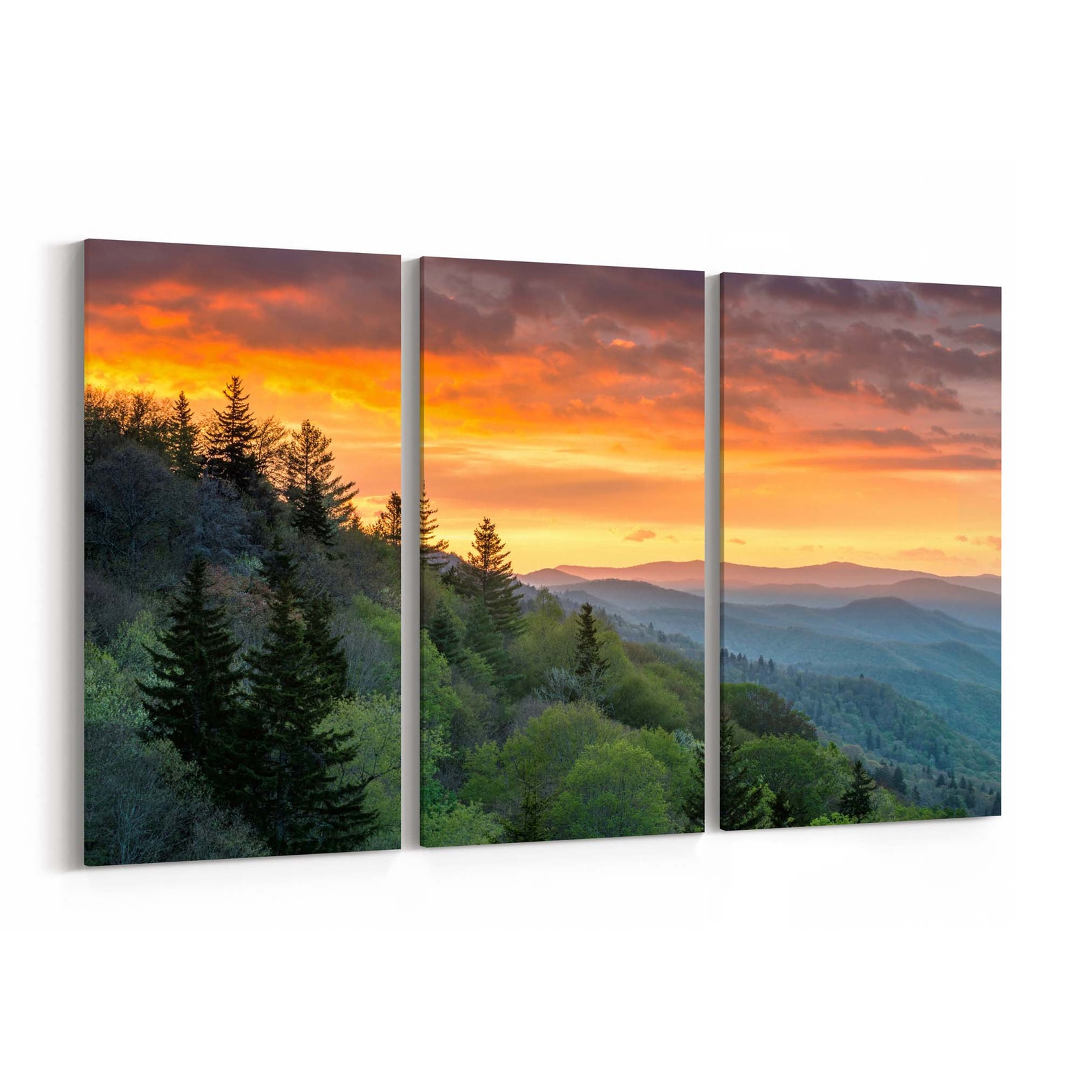 Great Smoky Mountains Wall Art Canvas Great Smoky Mountains | Etsy