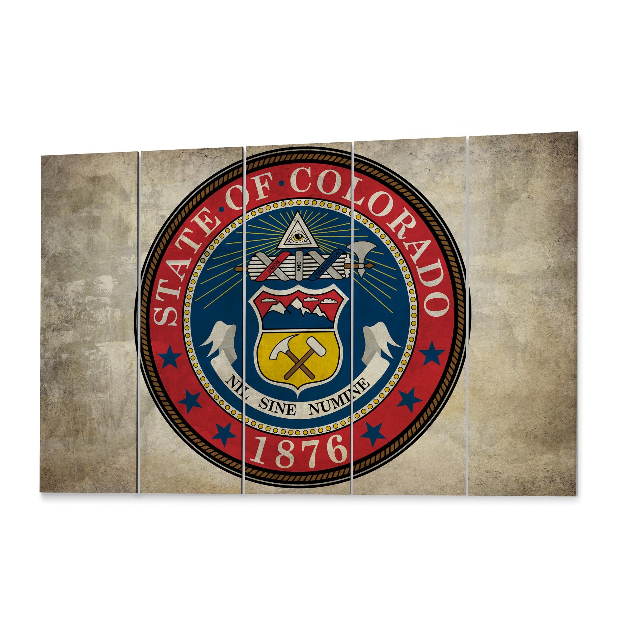 Colorado State Seal Wall Art Canvas Colorado State Seal Canvas Print