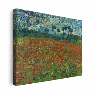 Poppy field Vincent van Gogh Van Gogh Canvas Print
