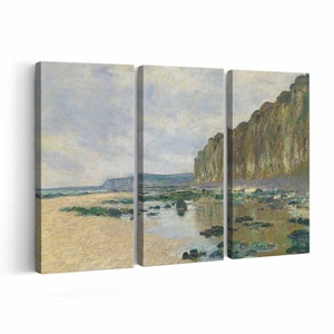 Low Tide at Varengeville Claude Monet Canvas Print || Low Tide at Varengeville Wall Art ||Multiple Sizes Wrapped Canvas on Wooden Frame