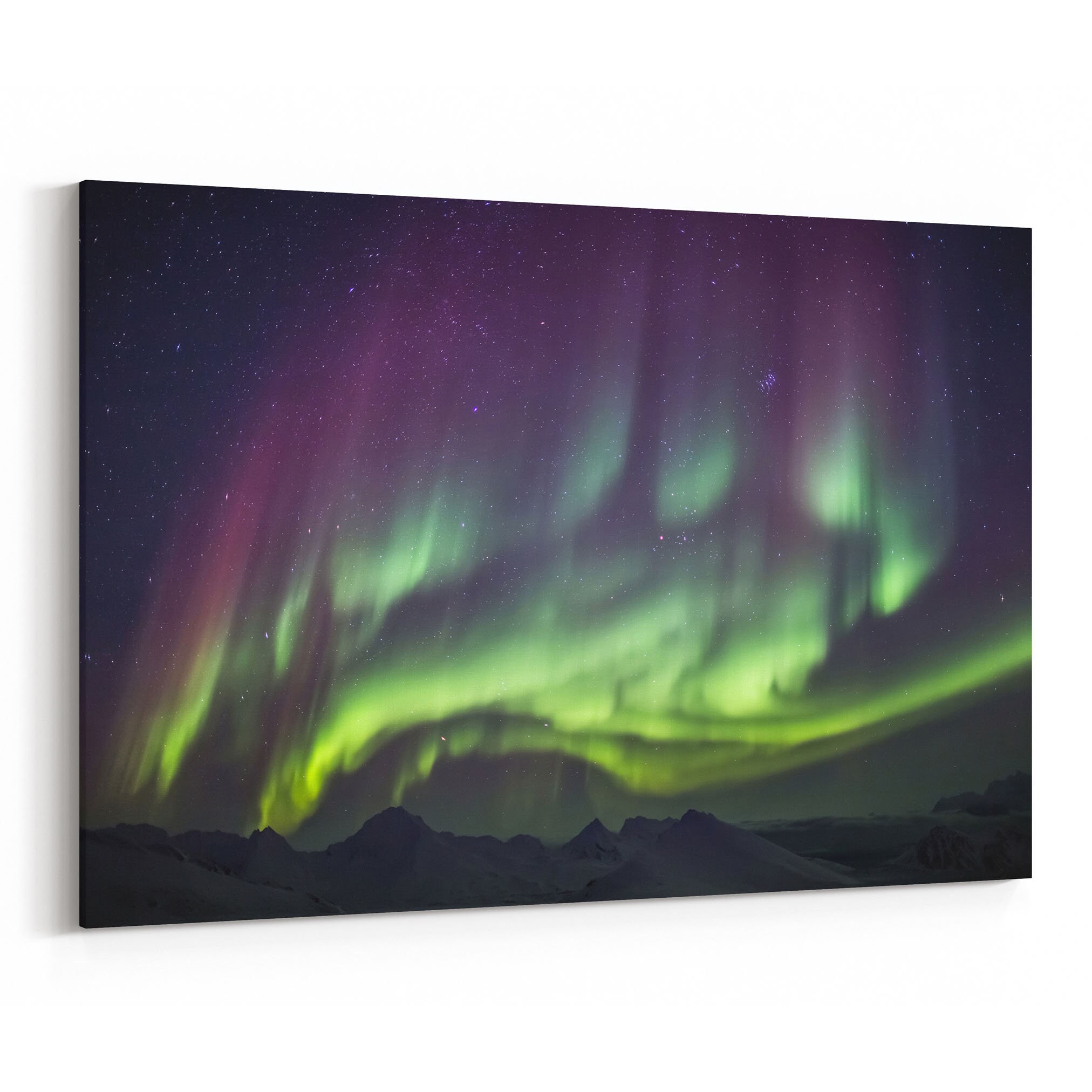 Northern Lights Canvas Northern Lights Canvas Print Multiple Etsy